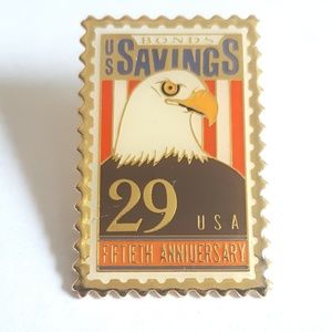 Stamp Collectors Eagle US Savings Bond Pin
